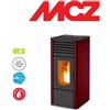 MCZ Stufa a Pellet MCZ Canalizzabile Maggie 10 KW Colore Bordeaux