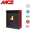 MCZ Stufa a Pellet MCZ Idro Slim Aki Hydromatic 16 M1 Maestro 16 KW Ceramica Bordeaux