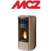 MCZ Stufa a Pellet MCZ Club Hydromatic 16 KW Top e Fianchi in Ceramica Sabbia