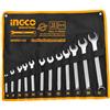 INGCO Assortimento di 12 Chiavi Combinate