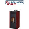 Laminox Idro Stufa A Pellet Laminox Rosa Air 7 KW Colore Bordeaux
