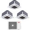 Riello Condizionatore Climatizzatore Riello Trial Split a Cassetta SET AMK P R-32 9000+9000+9000 BTU Con MULTI 355 PI