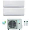 Daikin Condizionatore Climatizzatore Daikin Dual Split Inverter Serie Siesta R-32 12000+12000 BTU Con 2AMXF50A Wi-Fi Integrato