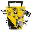 STANLEY Set 6 Chiavi Reversibile e Snodato Cricchetto