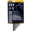 STANLEY Assortimento di 9 Chiavi Esagonali a Testa Sferica