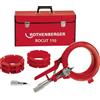 Rothenberger Assortimento Tagliatubi Rocut 110 per tubi PVC da 50-75-110 con valigetta e ganasce