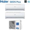 Haier Condizionatore Climatizzatore Haier Dual Split Inverter Geos Plus R-32 9000+9000 BTU Con 2U40FEFFRA