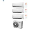 Ferroli Condizionatore Climatizzatore Ferroli Trial Inverter Giada M 9000+9000+9000 BTU Con 21-3 Wi-Fi Integrato Alexa e Google HOME