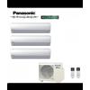 Panasonic Condizionatore Climatizzatore Panasonic trial split inverter Etherea White R-32 Wi-Fi Con Econavi 9000+9000+12000+CU-3Z68TBE