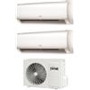 Ferroli Condizionatore Climatizzatore Ferroli Dual Split Inverter R-32 Serie Ambra M 9000+12000 BTU Wi-Fi Con 2CP001AF 18-2