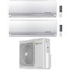 Beretta Condizionatore Climatizzatore Beretta Dual Split Inverter R-32 Modello Breva 9000+12000 BTU Con Esterna 5.0 Kw