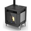 Laminox Idro Stufa a Pellet Laminox Idro Modello Dafne Air 7 Kw Colore Antracite