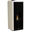 Laminox Idro Termostufa a Pellet Laminox Idro Modello Carlotta Idro Lux Black Line 24 Kw Display Touch Colore Bianco