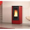Nordica Extraflame Stufa a Pellet Ventilata La Nordica Extraflame Modello Dahiana VFS 10 Kw Colore Bordeaux