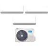 Midea Condizionatore Climatizzatore Midea Trial Split Inverter Breezeless E R32 Wi-Fi 9000+9000+12000 Con M3OA-27HFN8-Q