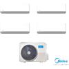 Midea Condizionatore Climatizzatore Midea Quadri Split Inverter Breezeless E R32 Wi-Fi 12000+12000+12000+12000 Con M4O-36FN8-Q