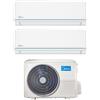 Midea Condizionatore Climatizzatore Midea Dual Split Inverter Evolution R-32 9000+18000 BTU Con M2OE-18HFN8-Q Wi-Fi Integrato