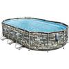 Bestway PISCINA C/TELAIO BESTWAY OVALE COM.610X366X122H 5611R