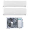 Hisense Condizionatore Climatizzatore Hisense Dual Split Inverter R-32 Serie Ecosense 9000+12000 Con 2AMW42U4RGC Wi-Fi Integrato