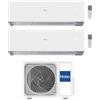 Haier Condizionatore Climatizzatore Haier Dual Split R-32 Serie Revive 9000+12000 BTU Con H2U50MEEFRA Wi-Fi Integrato