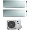 Daikin Condizionatore Climatizzatore Dual Daikin inverter Emura White Wi-Fi R-32 Bluevolution 7000+9000 BTU 2MXM40N9/A(9)