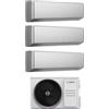 Junkers Bosch Condizionatore Climatizzatore Junkers Bosch Trial Split Inverter R-32 Serie Climate 7000i Silver 7000+9000+12000 BTU Con 5000M 62/3 E Wi-Fi Integrato 7+9+12