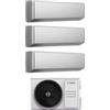 Junkers Bosch Condizionatore Climatizzatore Junkers Bosch Trial Split Inverter R-32 Serie Climate 7000i Silver 7000+7000+7000 BTU Con 5000M 79/3 E Wi-Fi Integrato 7+7+7