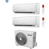 Ferroli Condizionatore Climatizzatore Ferroli Dual Split Inverter Giada M 9000+12000 BTU Con 18-2 Wi-Fi Integrato Alexa e Google HOME
