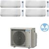 Daikin Condizionatore Climatizzatore Daikin Perfera All Seasons Quadri Split Inverter R-32 9000+12000+12000+18000 con 4MXM80N/A9 Wi-Fi Integrato