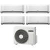 Hitachi Condizionatore Climatizzatore Hitachi Quadri Split Inverter R-32 Serie AIRHOME 600 9000+9000+9000+9000 BTU Con RAM-G85N5HA(B)E Wi-Fi Integrato 9+9+9+9