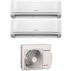 Hitachi Condizionatore Climatizzatore Hitachi Dual Split Inverter AirHome 800 9000+18000 BTU Con RAM-G55N2HAE Wi-Fi Integrato 9+18