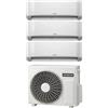 Hitachi Condizionatore Climatizzatore Hitachi Trial Split Inverter AirHome 800 9000+12000+18000 BTU Con RAM-G68N3HAE Wi-Fi Integrato 9+9+18