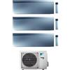 Daikin Condizionatore Climatizzatore Trial Daikin inverter Emura III Silver Wi-Fi R-32 Bluevolution 9000+9000+12000 BTU 3MXM52A