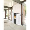 King Stufa a pellet King Slim 10 kW canalizzata bianco