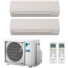 Daikin Condizionatore Climatizzatore Daikin Dual Split Inverter R-32 Serie Sensira 9000+9000 Con 2MXF40A Wi-Fi Optional