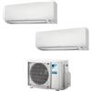 Daikin Condizionatore Climatizzatore Daikin Dual Split Inverter R-32 Serie Sensira 9000+9000 Con 2MXF50A Wi-Fi