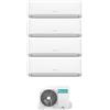 Hisense Condizionatore Climatizzatore Hisense Quadri Split Inverter R-32 Hi-Comfort 7000+7000+7000+12000 Con 4AMW81U4RJC WiFi Integrato 7+7+7+12