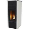 MCZ Stufa a Pellet MCZ Canalizzabile Modello Teia 10 Kw Comfort Air Colore Bianco