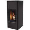 MCZ Stufa a Pellet ad Aria Ventilata MCZ Modello Mida 8 Kw In Acciaio e Ghisa Colore Dark