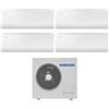 Samsung Condizionatore Climatizzatore Samsung Quadri Split inverter Cebu S2 Wi-Fi R-32 9000+9000+9000+12000 BTU Con AJ080TXJ4KG