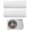 Samsung Condizionatore Climatizzatore Samsung Dual Split Inverter Windfree Avant S2 R-32 9000+12000 BTU Wi-Fi Integrato Con AJ050TXJ2KG