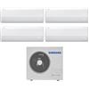 Samsung Condizionatore Climatizzatore Samsung Quadri Split Inverter Windfree Avant S2 R-32 9000+9000+12000+12000 BTU Wi-Fi Integrato Con AJ080TXJ4KG/EU 9+9+12+12