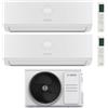Junkers Bosch Condizionatore Climatizzatore Junkers Bosch Dual Split Inverter R-32 Serie Climate 7000i White 9000+18000 BTU Con 5000M 53/2 E Wi-Fi Integrato 9+18