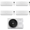 Junkers Bosch Condizionatore Climatizzatore Junkers Bosch Quadri Split Inverter R-32 Serie Climate 7000i White 7000+7000+9000+9000 BTU Con 5000M 82/4 E Wi-Fi Integrato 7+7+9+9
