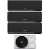 Junkers Bosch Condizionatore Climatizzatore Junkers Bosch Trial Split Inverter R-32 Serie Climate 7000i Black 7000+7000+7000 BTU Con 5000M 62/3 E Wi-Fi Integrato 7+7+7