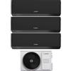 Junkers Bosch Condizionatore Climatizzatore Junkers Bosch Trial Split Inverter R-32 Serie Climate 7000i Black 7000+7000+7000 BTU Con 5000M 79/3 E Wi-Fi Integrato 7+7+7