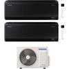 Samsung Condizionatore Climatizzatore Samsung Dual Split Inverter Windfree Black R-32 9000+9000 BTU Con AJ040TXJ2KG/EU Wi-Fi Integrato