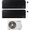 Samsung Condizionatore Climatizzatore Samsung Dual Split Inverter Windfree Black R-32 9000+12000 BTU Con AJ050TXJ2KG Wi-Fi Integrato