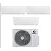 Gree Condizionatore Climatizzatore Gree Trial Split Inverter R-32 Modello Pular 9000+9000+18000 BTU Wi-Fi Integrato Con GWHD(28)NK6OO
