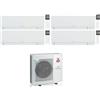 Mitsubishi Electric Condizionatore Climatizzatore Mitsubishi Electric Quadri Split inverter Kirigamine Zen White R-32 9000+9000+12000+15000 Colore Bianco con MXZ-4F80VF Wi-Fi Integrato 9+9+12+15